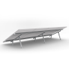 montaje para panel solar, riel "7" de 4200mm para módulos con espesor de 40mm, velocidad de viento máx. 162km/h