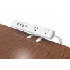 multicontacto con montaje para escritorio / carga rápida para 65 w / 2 x nema 5 15p / 3 x usb a (5v @3a) / 1 x usb c (65w)