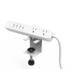 multicontacto con montaje para escritorio / carga rápida para 65 w / 2 x nema 5 15p / 3 x usb a (5v @3a) / 1 x usb c (65w)