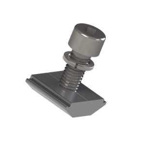 conector n con tornillo para fijación en riel 5 y 8