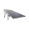 montaje para panel solar, riel "7" de 2100mm para módulos con espesor de 40mm, velocidad de viento máx. 151km/h