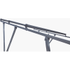 montaje para panel solar, riel "7" de 2100mm para módulos con espesor de 40mm, velocidad de viento máx. 151km/h