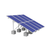 montaje para panel solar, riel de 2100mm para módulos con espesor de 40mm, velocidad de viento máx. 151km/h