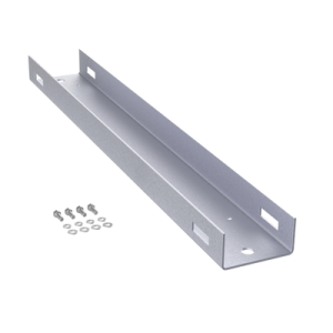 montaje de poste para gabinetes osp comline de 1200 mm de alto (25 ur), de aluminio, color negro