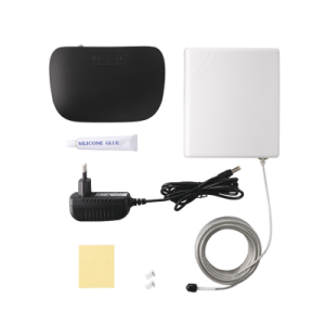 kit de amplificador de señal celular | soporta 3g y mejora la calidad de voz | cubre hasta 300 metros cuadrados | ganancia máxima 70 db.
