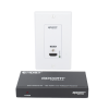 kit extensor hdbaset | 4k2k@60hz 40m | 1080p 70m | función poc | ir bidireccional | rs 232 |