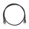 cable hdmi de 1m | alta definición | longitud | version 2.0 | alta velocidad 18gbps | 4k@60hz | conectores chapados en oro | tipo redondo