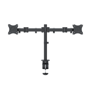 montaje de escritorio articulado para 2 monitores de 13 a 27" / soporta hasta 10 kg / vesa 75 x 75 / 100 x 100 / acero / giro: 360°