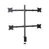 montaje de escritorio articulado para 4 monitores de 13 a 27" / soporta hasta 15 kg / vesa 75 x 75 / 100 x 100 / acero