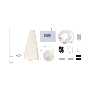 kit amplificador de señal celular triple banda de frecuencia. incluye mástil. mejora las llamadas convencionales y volte / soporta los datos de las tecnologías 2g, 3g y 4g de telcel, at&t y movistar / cubre hasta 2 espacios...