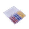 juego de 580 pzas. terminales variadas con forro y caja de almacenamiento.