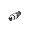 conector xlr 3 pines hembra | ideal para conexiones de micrófonos y mezcladoras | equipo de audio profesional