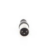 conector xlr 3 pines macho | ideal para conexiones de micrófonos, mezcladoras | equipo de audio profesional