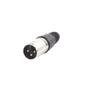 conector xlr 3 pines macho | ideal para conexiones de micrófonos, mezcladoras | equipo de audio profesional