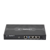 edgerouter 4, con 3 puertos 10/100/1000 mbps + 1 puerto sfp, con funciones avanzadas de ruteo