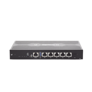 edgerouter 6 poe pasivo 24 v, con 5 puertos 10/100/1000 mbps + 1 puerto sfp, con funciones avanzadas de ruteo