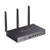 router omada vpn / sdn multi wan gigabit / 1 puerto wan sfp gigabit / 1 puerto wan rj45 gigabit / 2 puertos lan rj45 gigabit / 2 puertos configurables lan/wan / 150,000 sesiones concurrentes / administración centralizada omada o stand alone