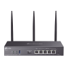 router omada vpn / sdn multi wan gigabit / 1 puerto wan sfp gigabit / 1 puerto wan rj45 gigabit / 2 puertos lan rj45 gigabit / 2 puertos configurables lan/wan / 150,000 sesiones concurrentes / administración centralizada omada o stand alone