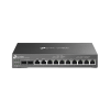 router omada vpn / sdn multi wan 1g / switch con poe y controlador / 2 puerto wan/lan sfp 1g / 1 puerto rj45 wan / 1 puerto wan/lan rj45 / 8 puertos poe+ lan rj45 / 24,980 sesiones concurrentes / administración por controlador omada o stand alone