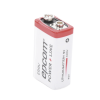 pila 9v @ 1200 mah / alta capacidad ( no recargable )