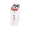 pila 9v @ 1200 mah / alta capacidad ( no recargable )