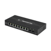 edgeswitch 10x administrable de 8 puertos gigabit poe pasivo 24vdc + 2 puertos sfp