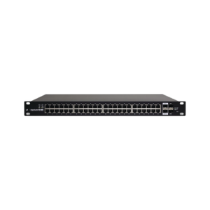 switch edgemax administrable de 48 puertos gigabit con poe+/poe pasivo 24v + 2 puertos sfp + 2 puertos sfp+, 500 w