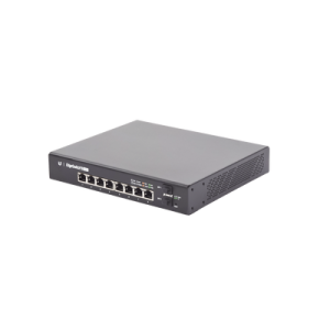 switch edgemax administrable de 8 puertos gigabit con poe+/poe pasivo 24v + 2 puertos sfp, 150 w
