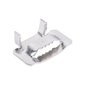 hebillas pansteel™ de acero inoxidable 201, para uso con fleje esw16t76 cr2 de 5/8, paquete de 100pz