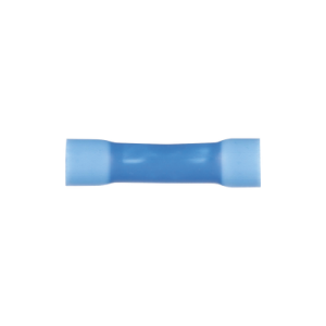 conector de empalme a tope, para cables de 16 a 14 awg, de vinilo aislado, color azul, paquete de 50 piezas