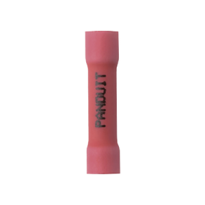 conector de empalme a tope, para cables de 22 a 18 awg, de vinilo aislado, color rojo, paquete de 50 piezas