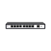 switch poe / 100 metros poe / 8 puertos 802.3af/at ( 132.5 w ) 10/100mbps + 1 puerto uplink
