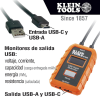 multímetro digital usb para usb a y usb c.