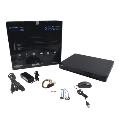 dvr 4 megapixel / 32 canales turbohd + 8 canales ip / 2 bahías de disco duro / 1 canal de audio dvr 4 megapixel / 32 canales turbohd + 8 canales ip / 2 bahías de disco duro / 1 canal de audio