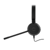 jabra evolve 20se stereo con conexión usb, micrófono con cancelación de ruido de última generación, configuración plug and play, certificación microsoft teams (4993 823 309)