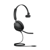 jabra evolve 2 40, auricular mono versión uc con aislamiento de ruido, conexión usb c y indicador de ocupado (busylight) (24089 889 899)