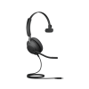 jabra evolve 2 40, auricular mono versión uc con aislamiento de ruido, conexión usb c y indicador de ocupado (busylight) (24089 889 899)