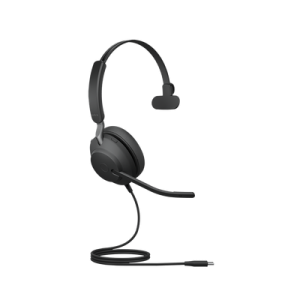 jabra evolve 2 40, auricular mono versión uc con aislamiento de ruido, conexión usb c y indicador de ocupado (busylight) (24089 889 899)