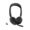 jabra evolve2 65 flex, auricular stereo versión ms, dongle usb a con cancelación de ruido (26699 999 999)