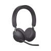 jabra evolve2 65, auricular stereo versión uc con aislamiento de ruido activa, dongle usb a indicador de ocupado (busylight) (26599 989 999)