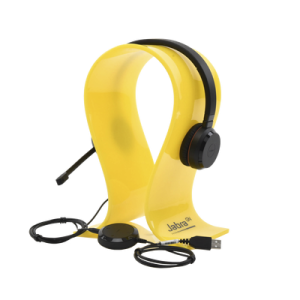 jabra evolve 30 duo con conexión usb / 3.5mm, micrófono con cancelación de ruido y controlador en el cable con botones e indicadores led (5399 823 309)