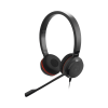jabra evolve 30 duo con conexión usb / 3.5mm, micrófono con cancelación de ruido y controlador en el cable con botones e indicadores led (5399 829 309)
