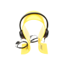 jabra evolve 30 duo con conexión usb / 3.5mm, micrófono con cancelación de ruido y controlador en el cable con botones e indicadores led (5399 829 309)