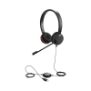 jabra evolve 30 duo con conexión usb / 3.5mm, micrófono con cancelación de ruido y controlador en el cable con botones e indicadores led (5399 829 309)
