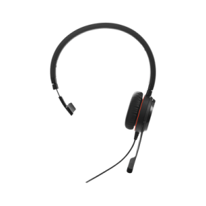 jabra evolve 30 mono con conexión usb / 3.5mm, micrófono con cancelación de ruido y controlador en el cable con botones e indicadores led (5393 829 309)