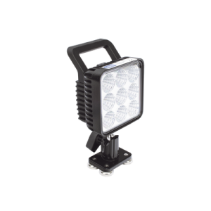 lámpara de trabajo de 9 led, montaje giratorio magnético, 12 24 vcc, 1300 lumenes