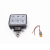luz de trabajo de 6 led, 12 24 vcc, 2800 lumenes