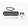 luz de trabajo ultra brillante rectangular, 6 led, 1300 lúmenes, 12 24 vcd