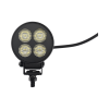 luz de trabajo ultra brillante circular, 4 led, 2556 lúmenes, 12 24 vcd