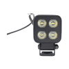 luz de trabajo ultra brillante cuadrada, 4 led, 2650 lúmenes, 12 24 vcd